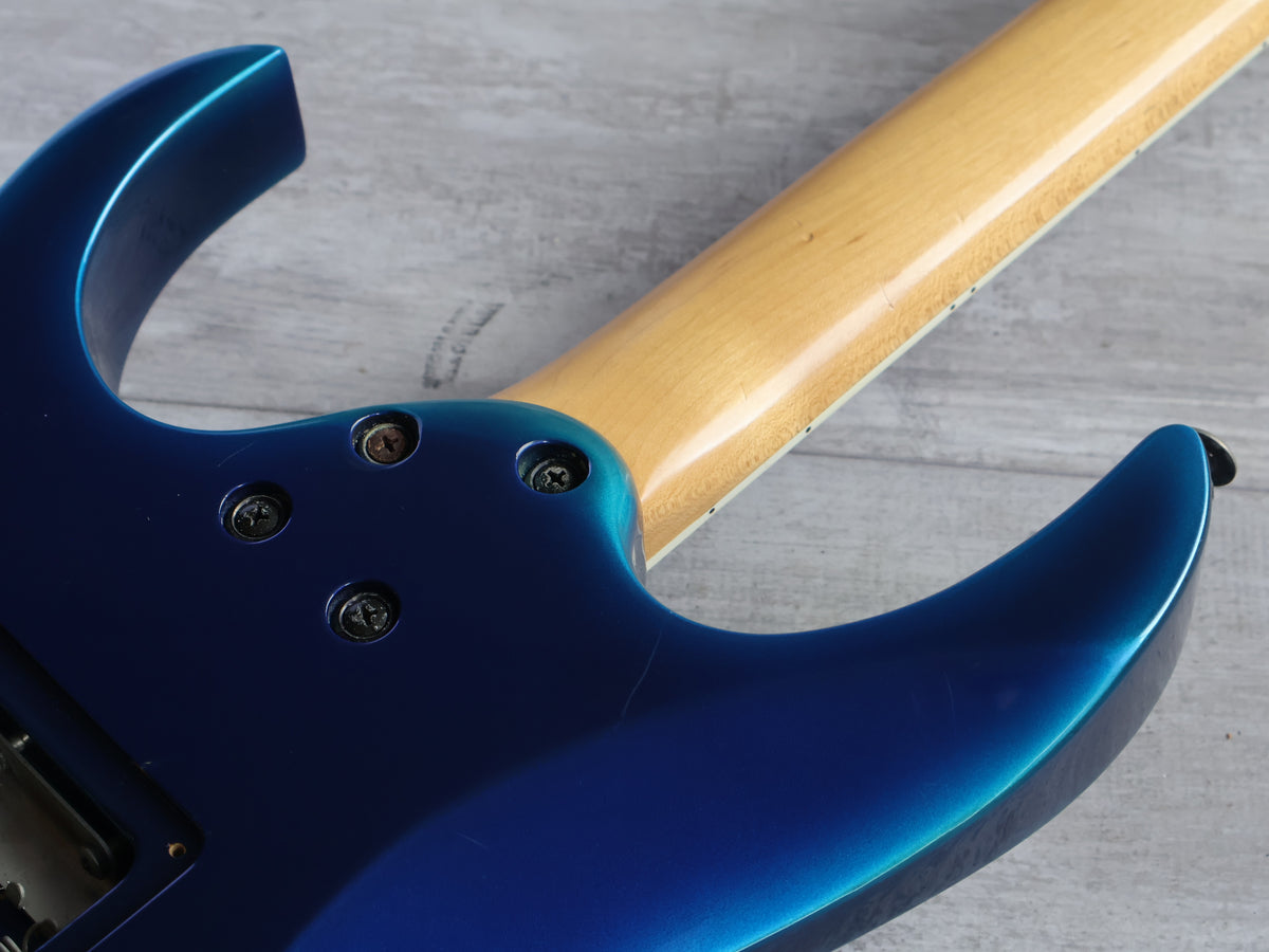 1996 Ibanez Japan RGR470 Reverse Headstock HSH Superstrat (Jewel Blue Burst)