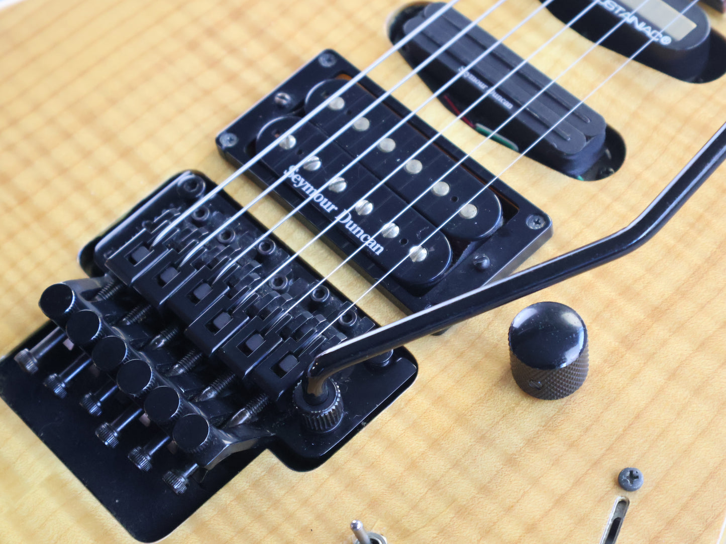 2007 Jackson Japan DK2S Pro Series Neckthrough Dinky w/Sustainiac (Natural Flame)