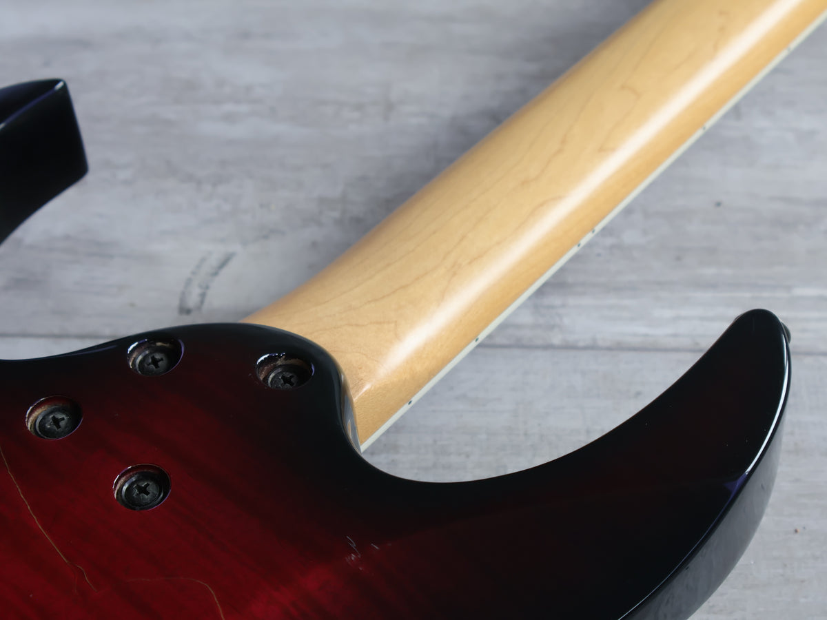 1995 Ibanez Japan RGR480F Reverse Headstock HSH Superstrat (Royal Wine Sunburst)