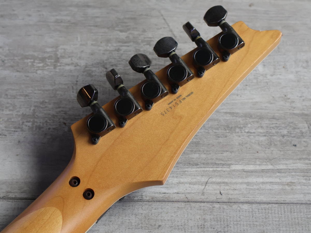 1995 Ibanez Japan RGR480F Reverse Headstock HSH Superstrat (Royal Wine Sunburst)
