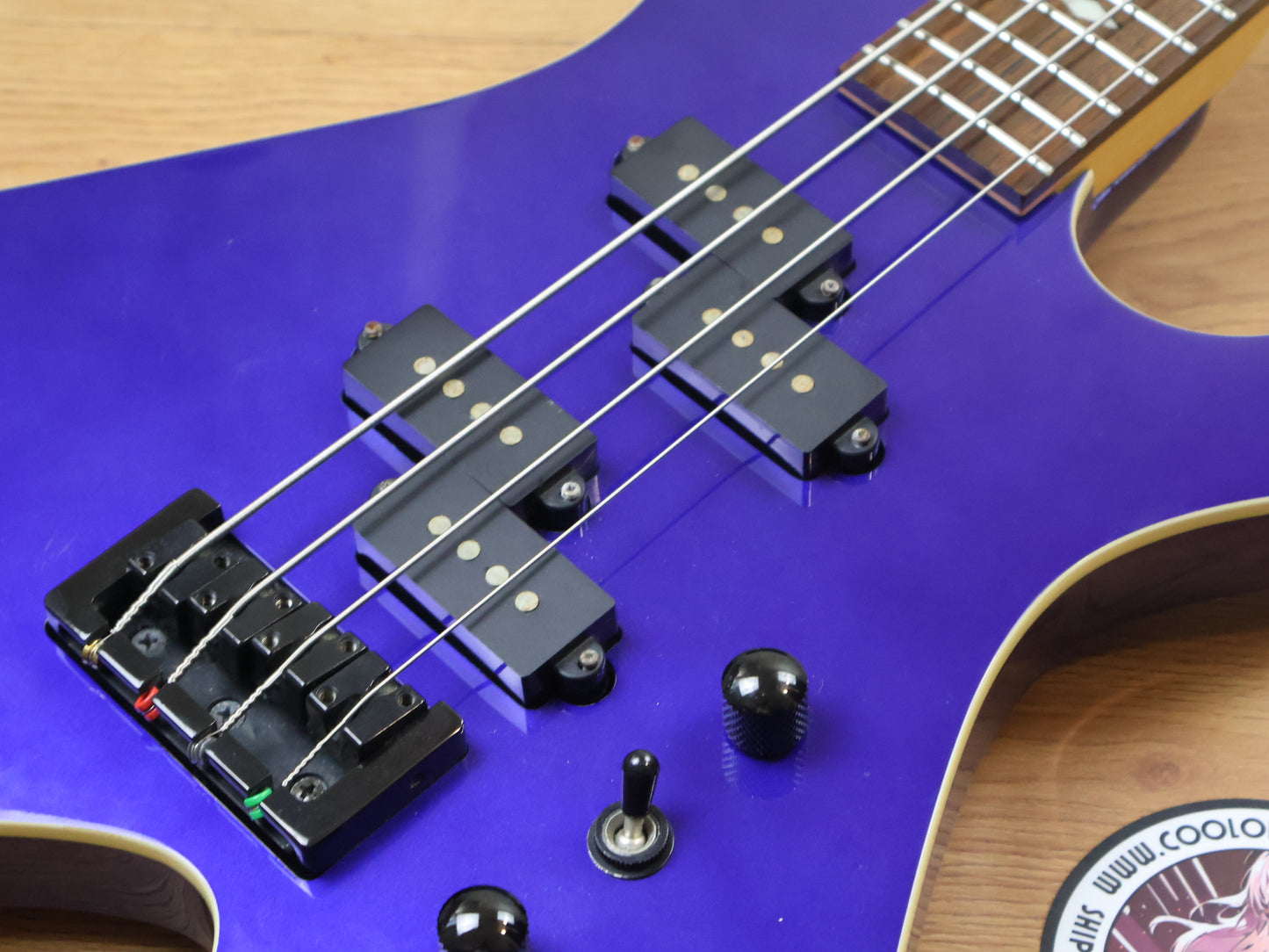 2000's BC Rich Warlock Bass (Blue)