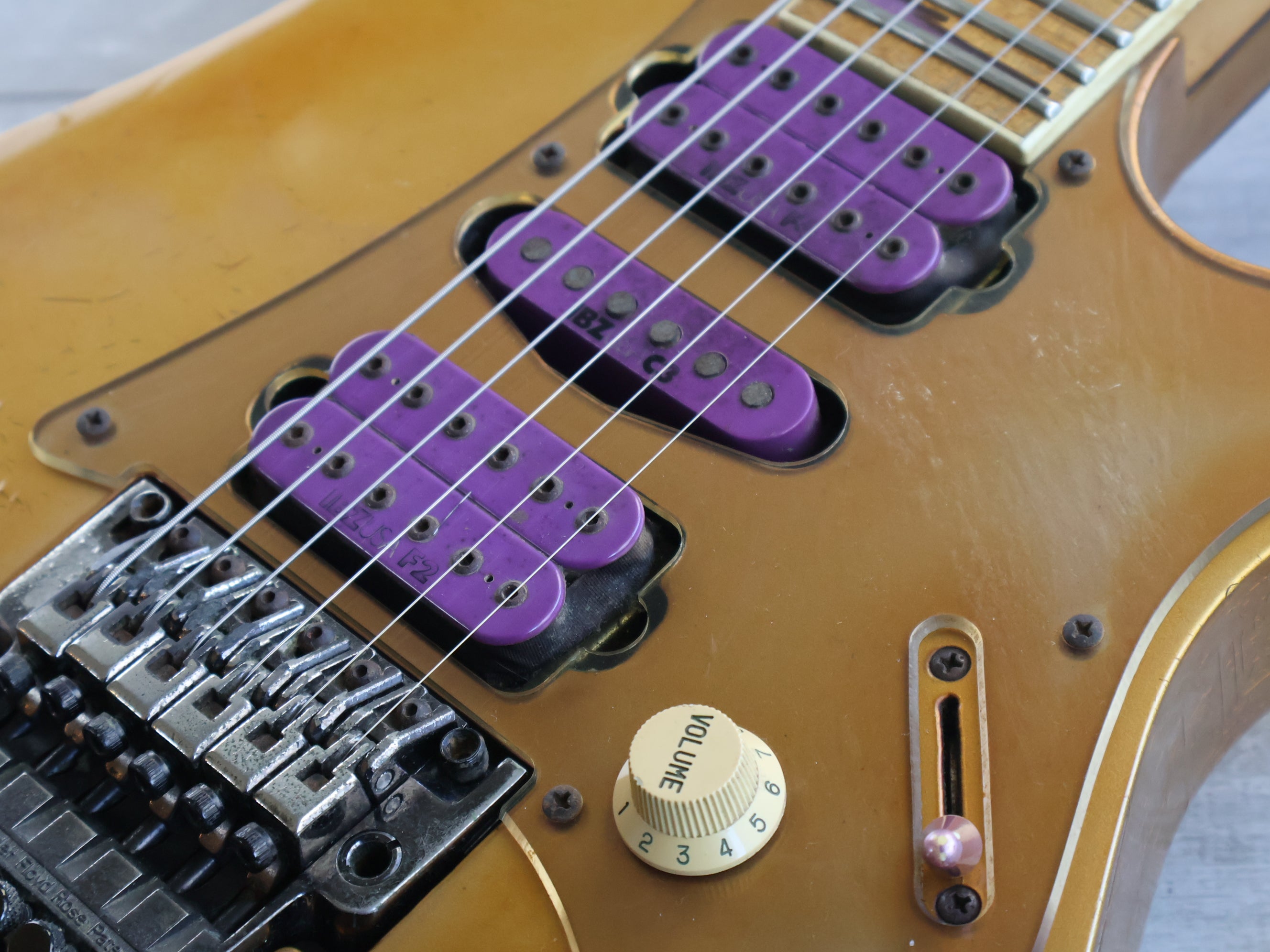 1992 Ibanez Japan RG770DX HSH Superstrat (Faded Violet Metallic