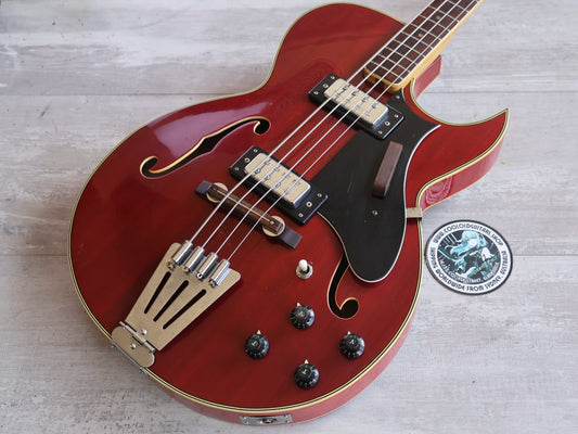 1960's Greco Japan "Apollo" Hollowbody Bass (Red)
