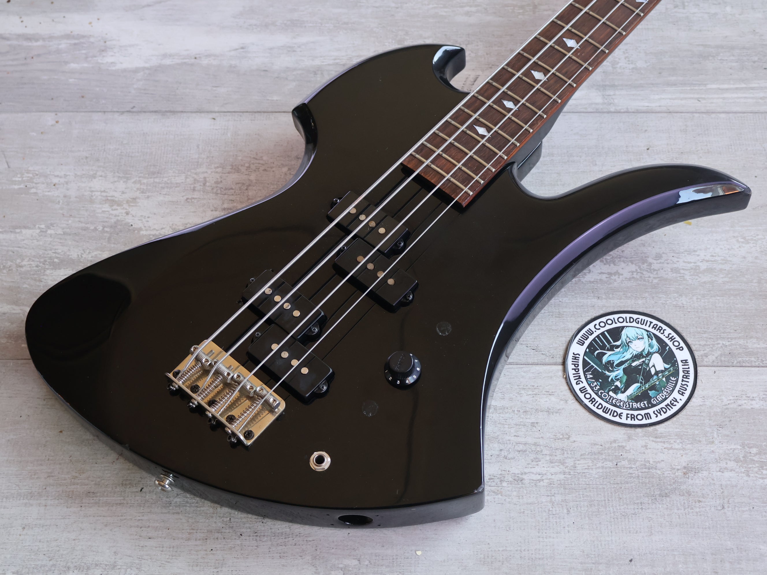 1990's Fernandes Japan MB-65 Mockingbird Bass (Black) – Cool Old