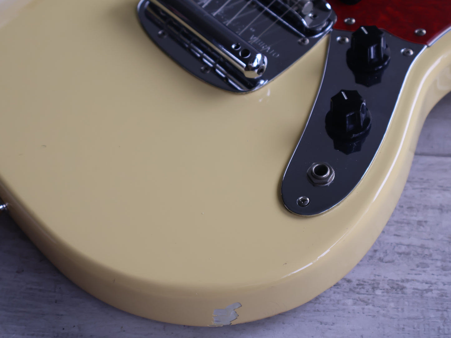 1993 Fender Japan MG69-58 '69 Reissue Mustang w/P90's (Vintage White)