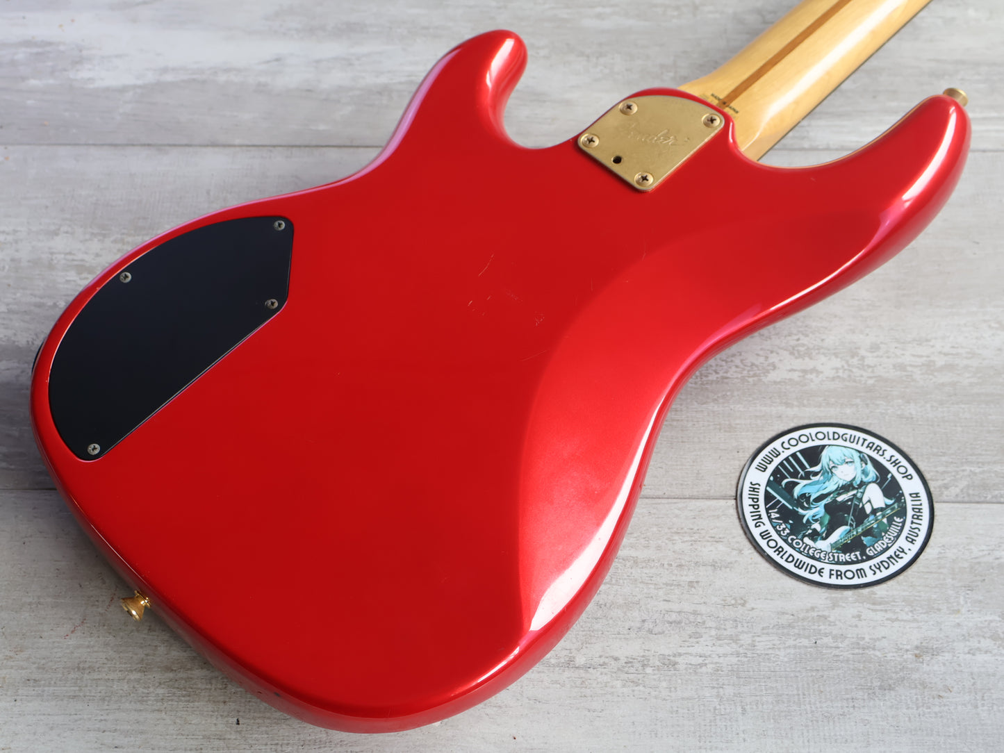 1989 Fender Japan PJR65 Jazz Bass Special PJ Active Contemporary Bass (Chrome Red)