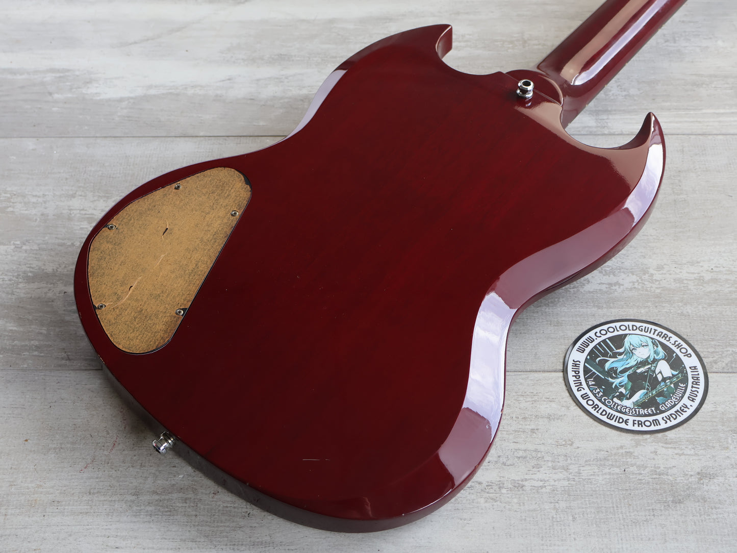 1989 Greco Japan SJR63-60 '63 Reissue SG Junior w/Seymour Duncan (Cherry Red)