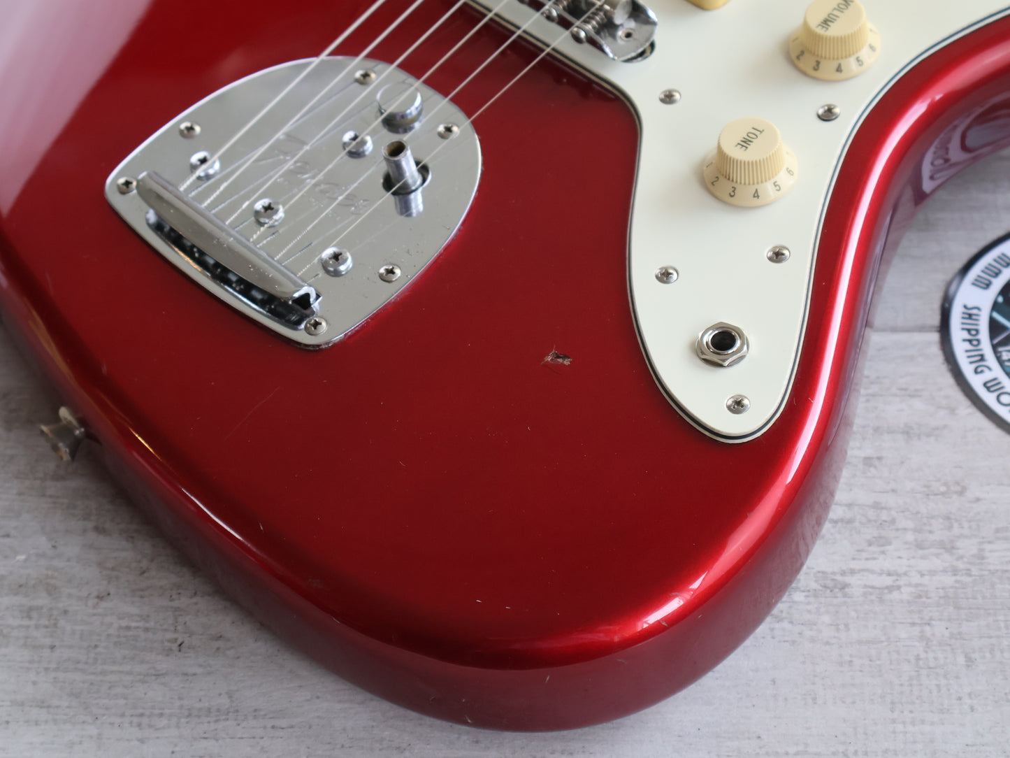 1990's Fender Japan "Stratomaster" Strat/Jazzmaster (Candy Apple Red)