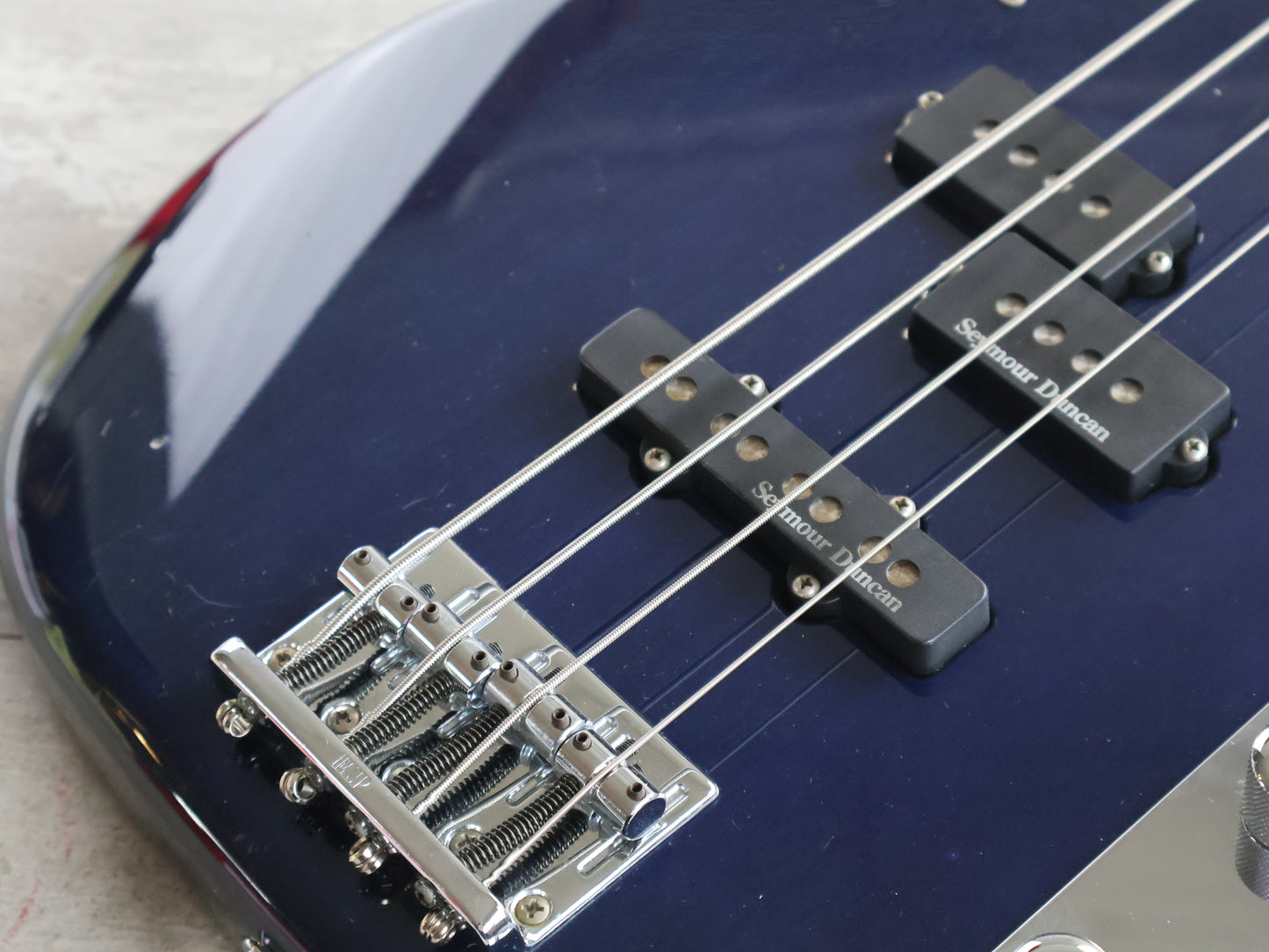 1990's ESP Japan "Vintage Four" PJ Precision Bass (Blue)