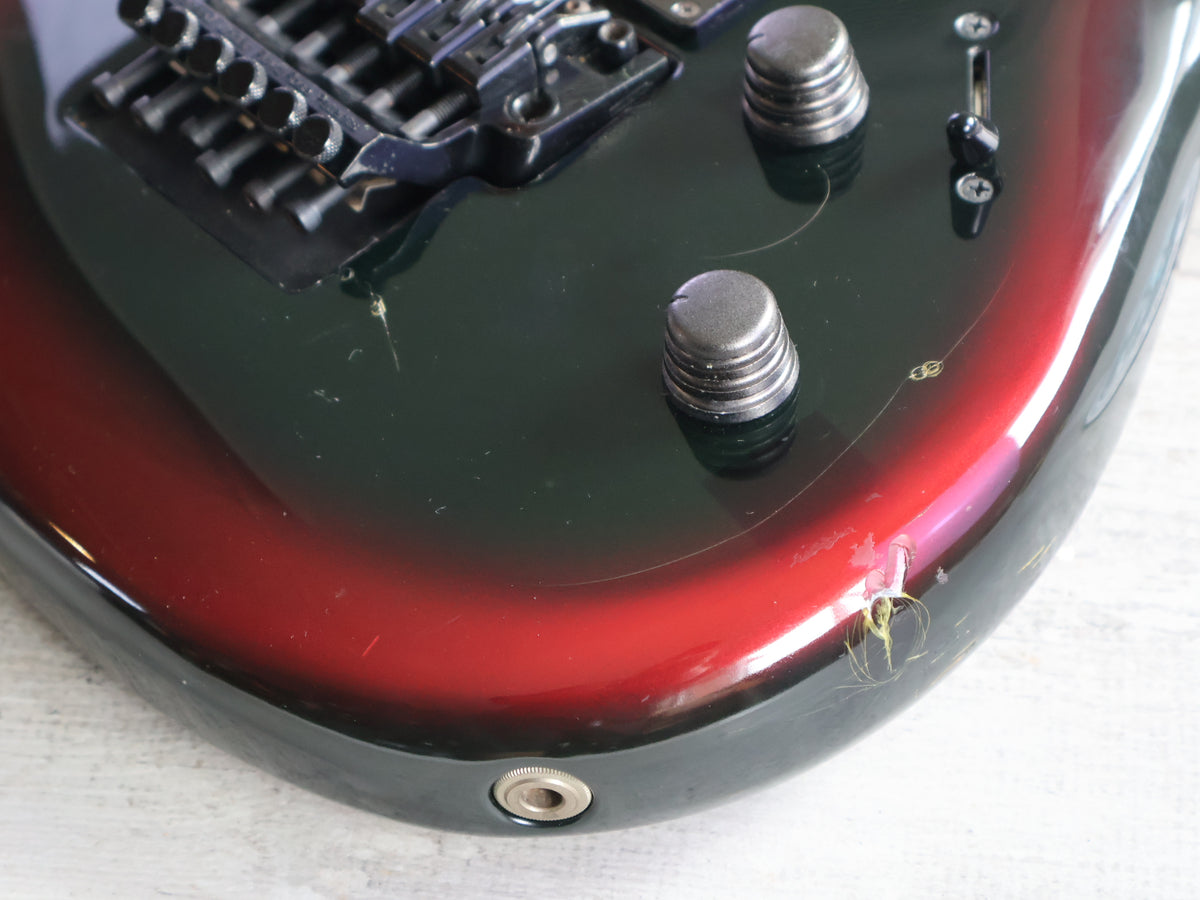 1990 Ibanez Japan 540R Radius Series Satriani Superstrat (Bright Red Burst)
