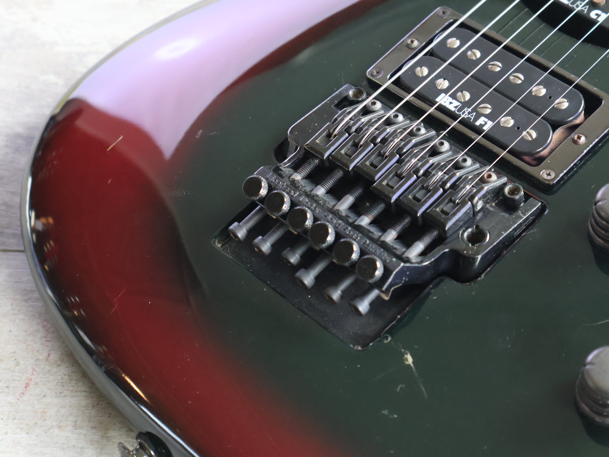 1990 Ibanez Japan 540R Radius Series Satriani Superstrat (Bright Red Burst)