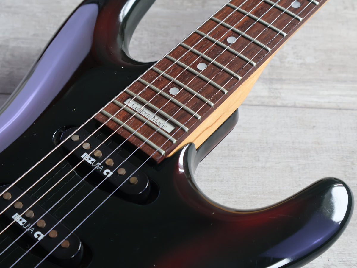 1990 Ibanez Japan 540R Radius Series Satriani Superstrat (Bright Red Burst)