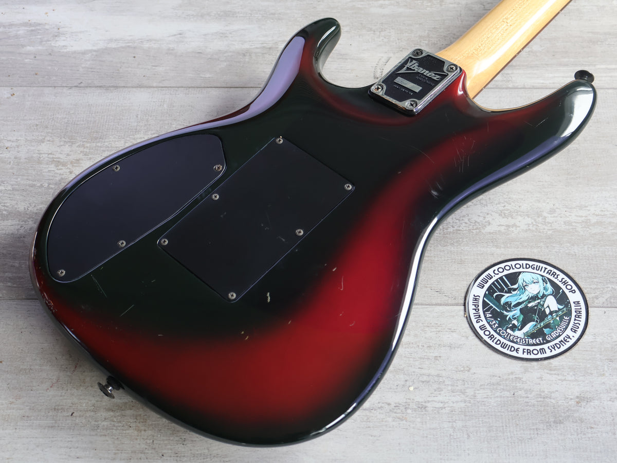 1990 Ibanez Japan 540R Radius Series Satriani Superstrat (Bright Red Burst)
