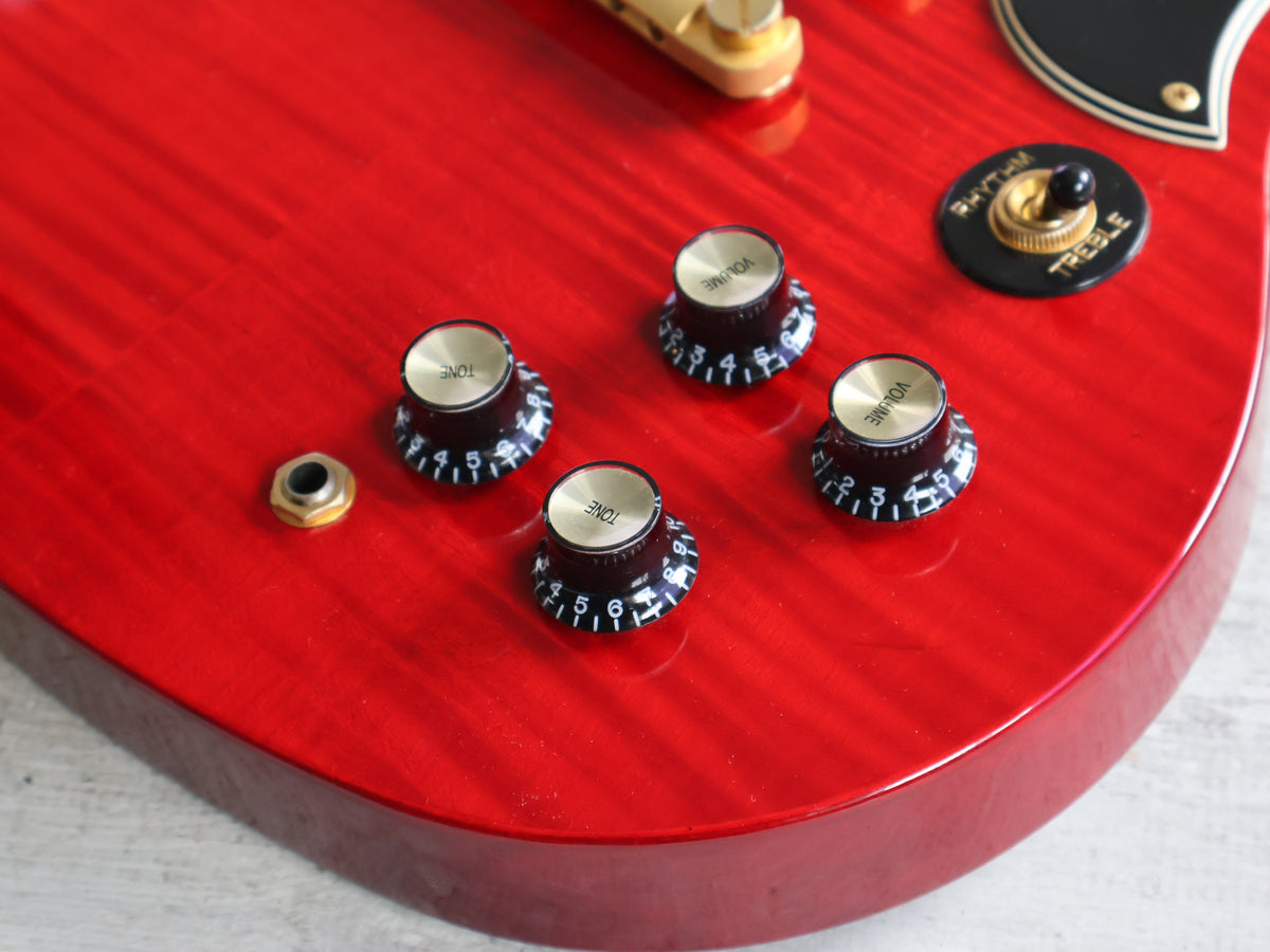 2006 Epiphone SG Deluxe Pro (Transparent Red Flame)