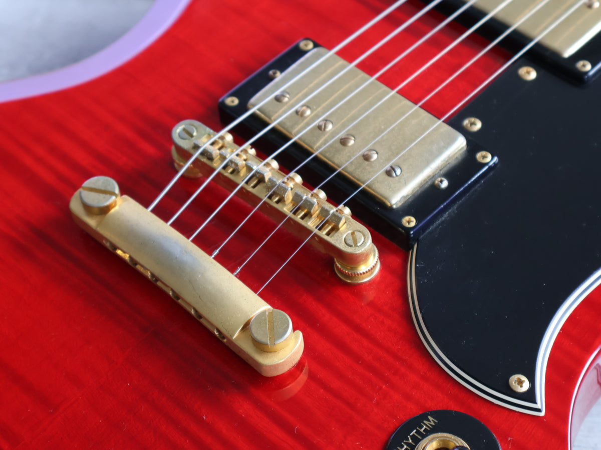 2006 Epiphone SG Deluxe Pro (Transparent Red Flame)