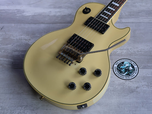 1989 Burny Japan LC-100YS Les Paul Custom w/Tremolo (Aged White)