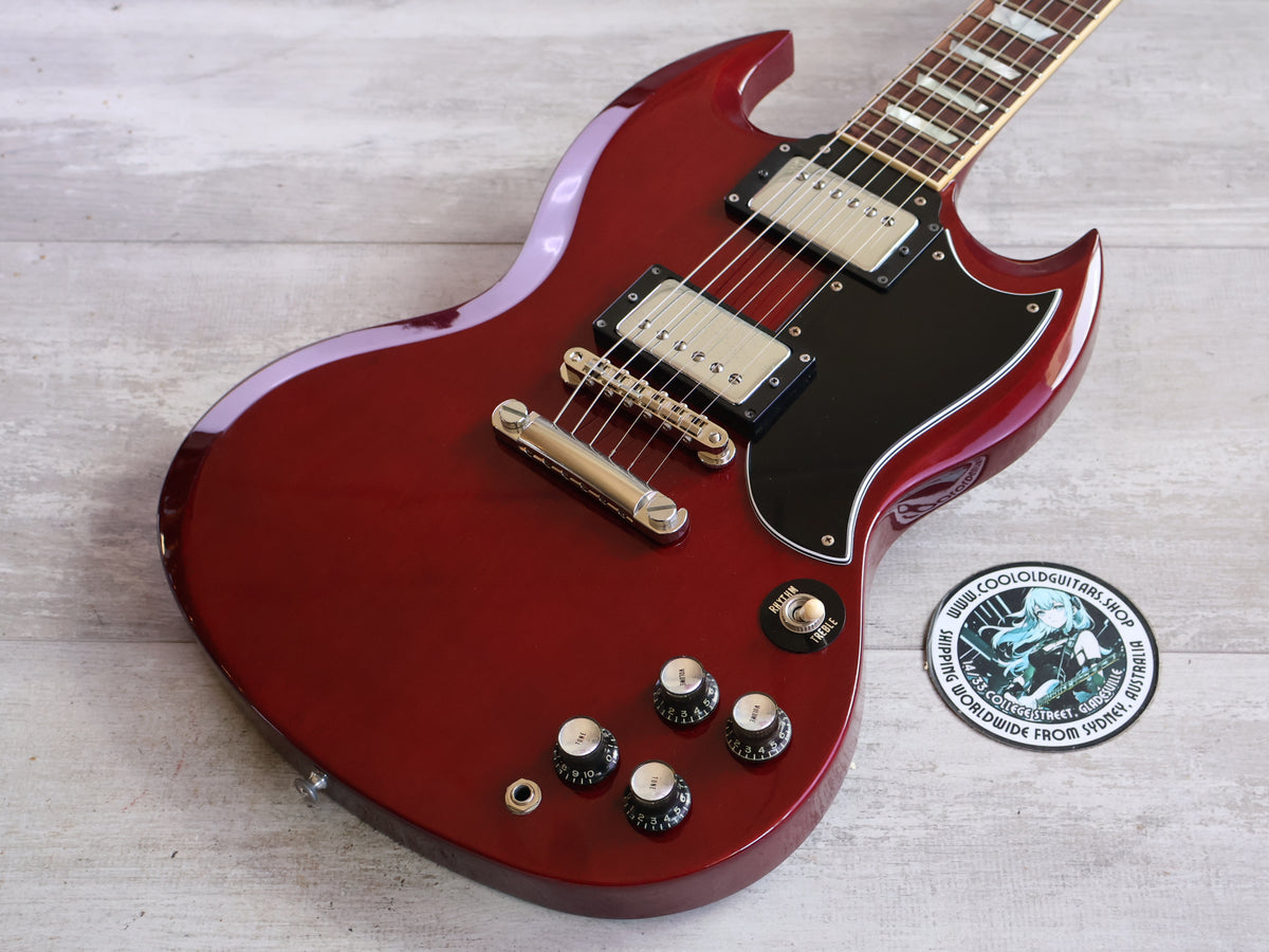 1990 Orville (Gibson) Japan SG-65 '62 Reissue SG Double Cutaway (Cherry)