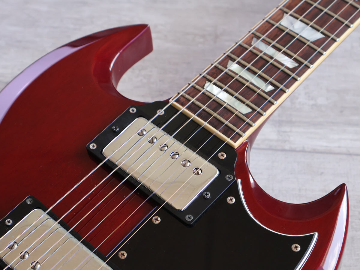 1990 Orville (Gibson) Japan SG-65 '62 Reissue SG Double Cutaway (Cherry)