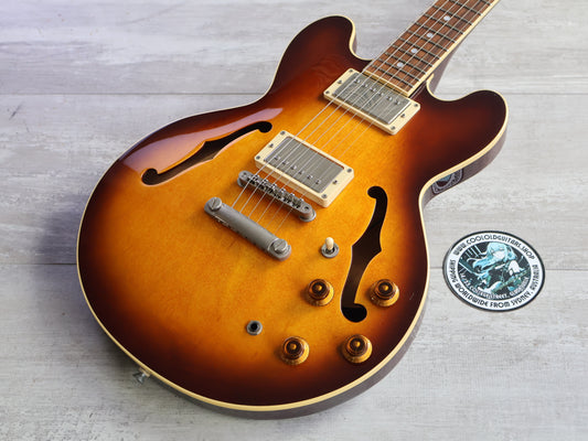 2003 History Japan (by Fujigen) ZMS-CFS ES-339 Semi-Hollowbody (Brown Sunburst)