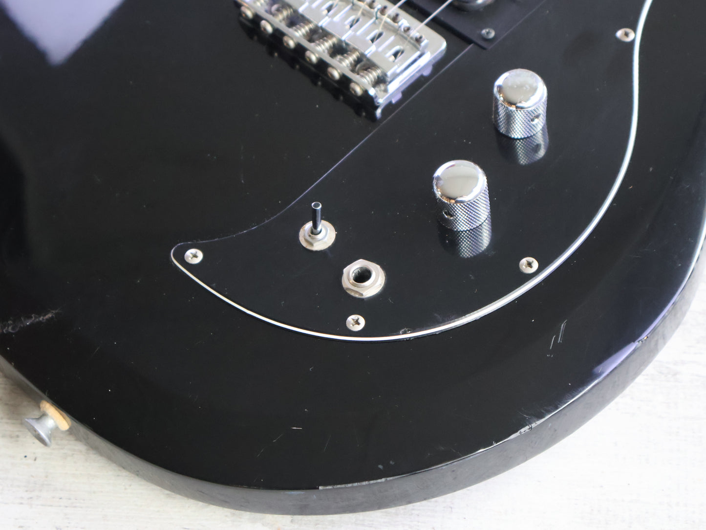 1990 Greco Japan APW-500 Dan Armstrong Double Cutaway (Black)