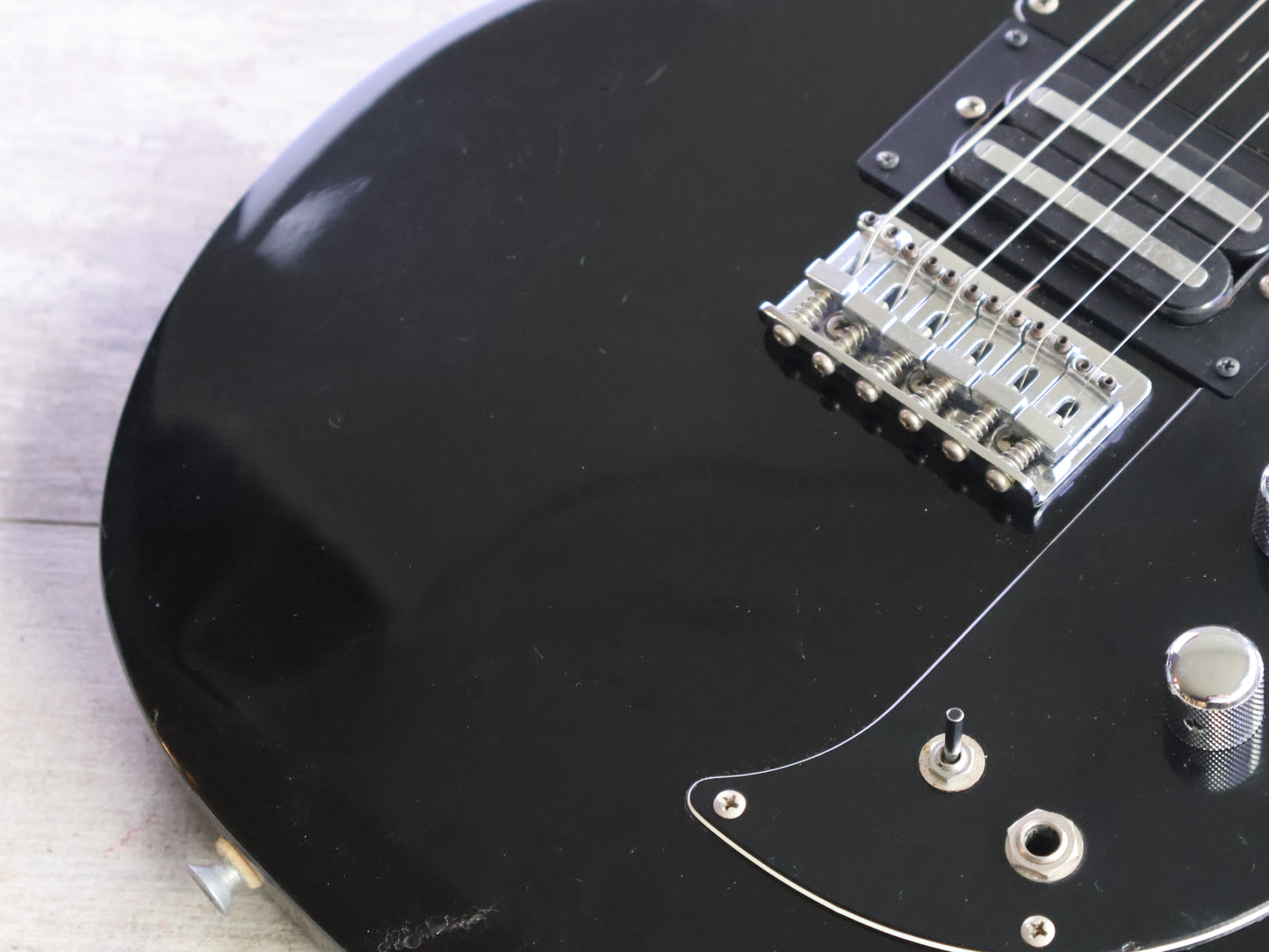 1990 Greco Japan APW-500 Dan Armstrong Double Cutaway (Black)