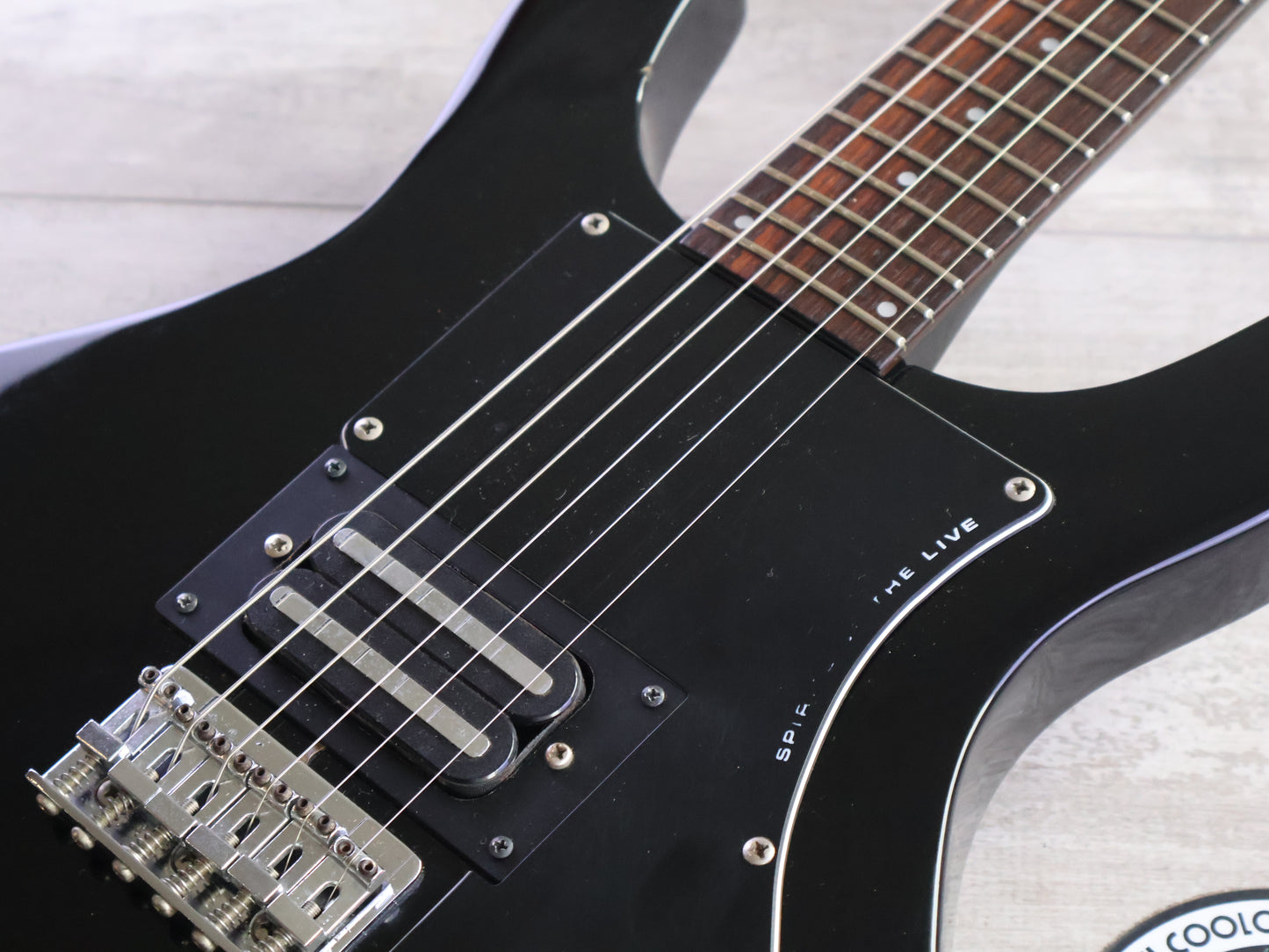 1990 Greco Japan APW-500 Dan Armstrong Double Cutaway (Black)