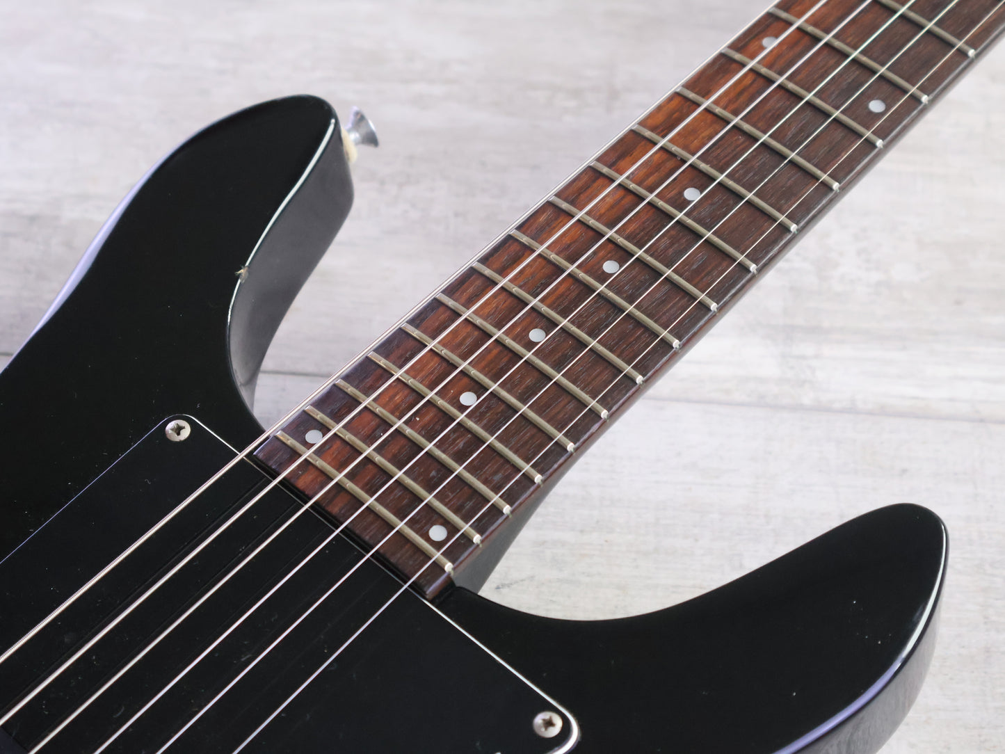 1990 Greco Japan APW-500 Dan Armstrong Double Cutaway (Black)