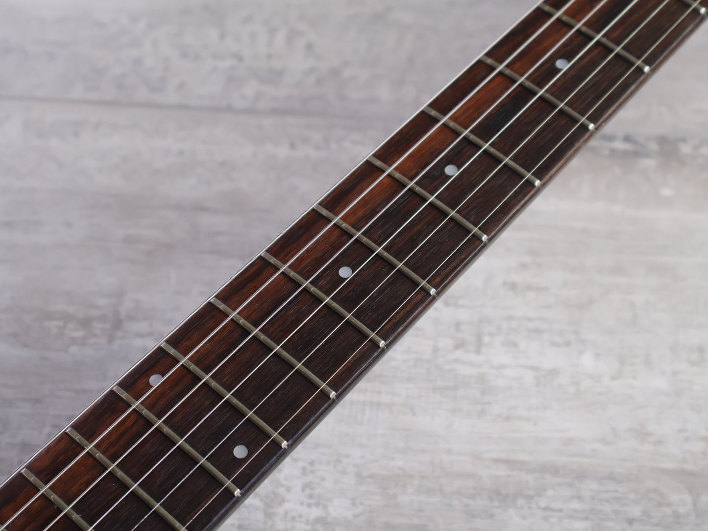 1990 Greco Japan APW-500 Dan Armstrong Double Cutaway (Black)