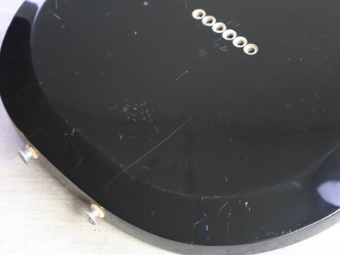 1990 Greco Japan APW-500 Dan Armstrong Double Cutaway (Black)