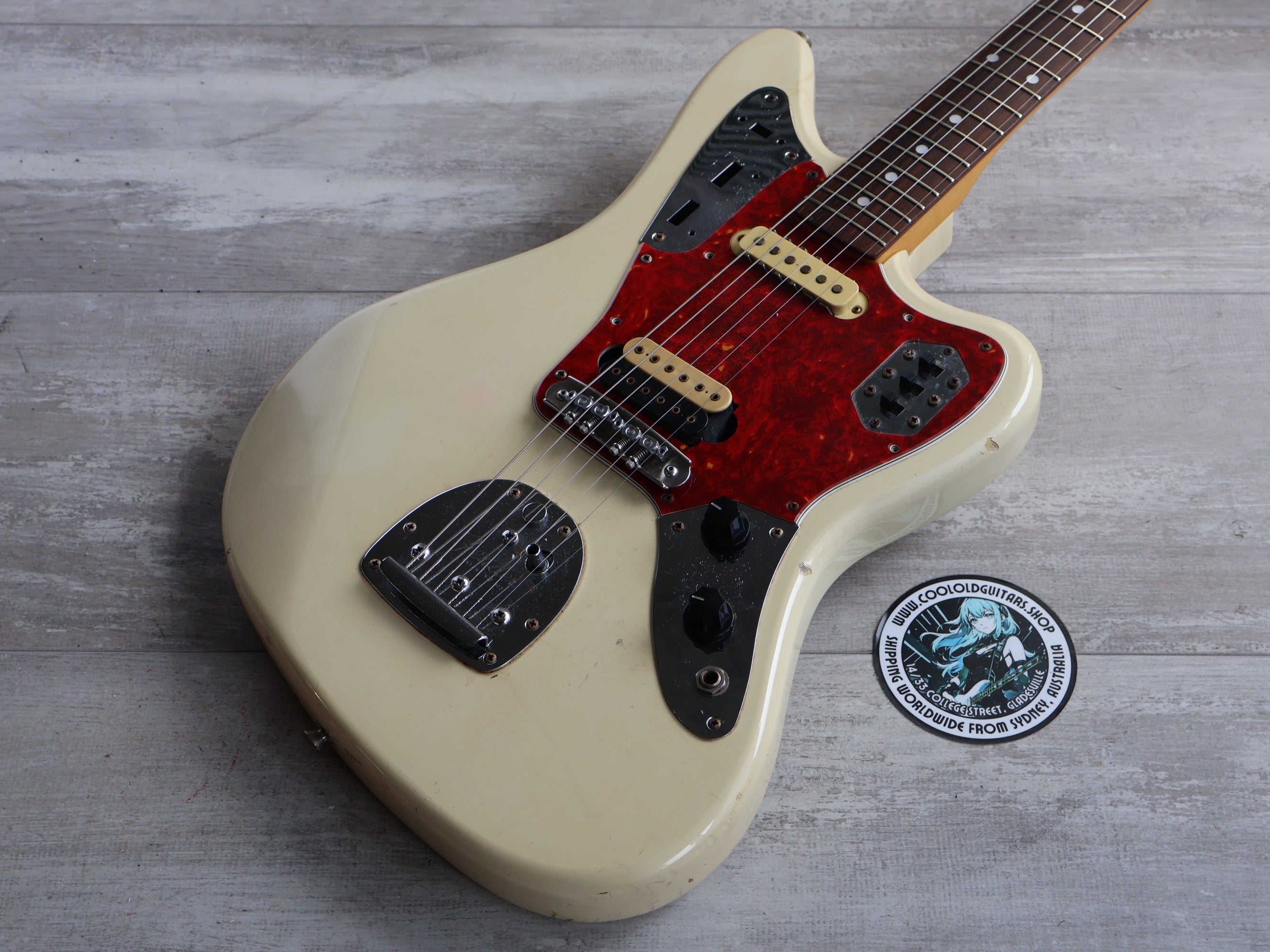 1997 Fender Japan JG66-85 Jaguar HS (Vintage White) – Cool Old Guitars