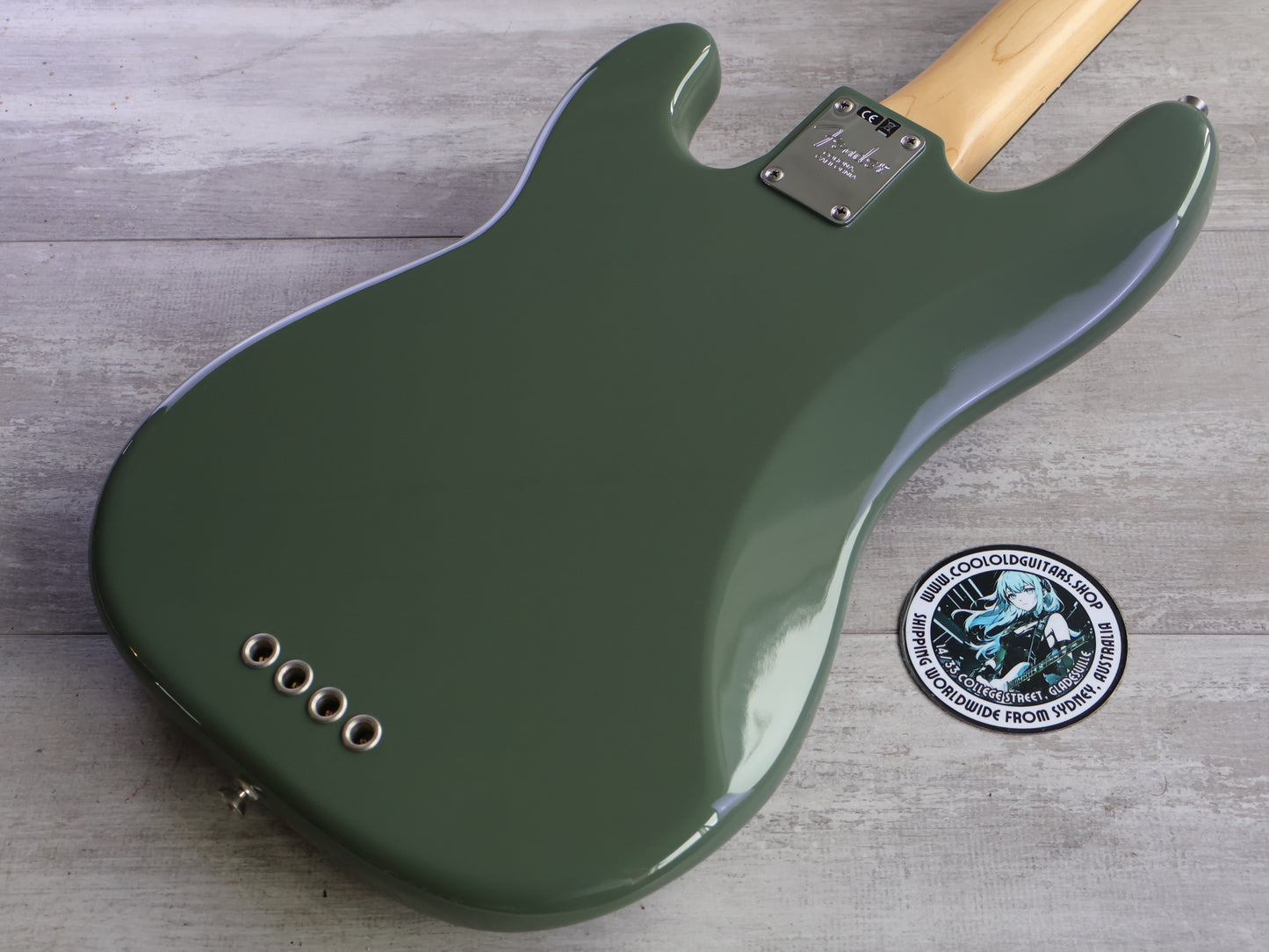 2017 Fender USA American Professional Precision Bass (Antique Olive)