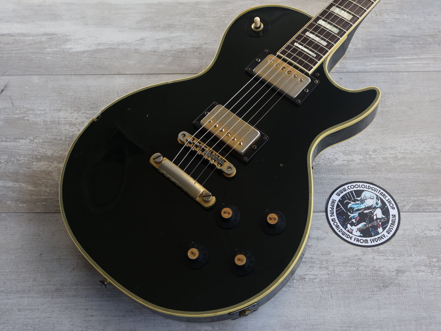 1973 HS Anderson Japan HS-4 Les Paul Custom (Ebony)