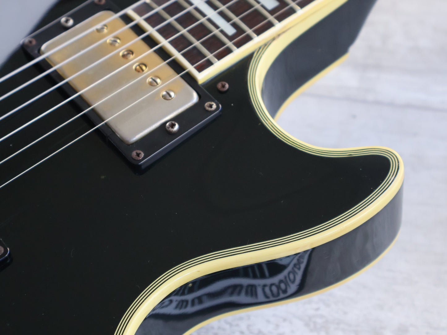 1973 HS Anderson Japan HS-4 Les Paul Custom (Ebony)