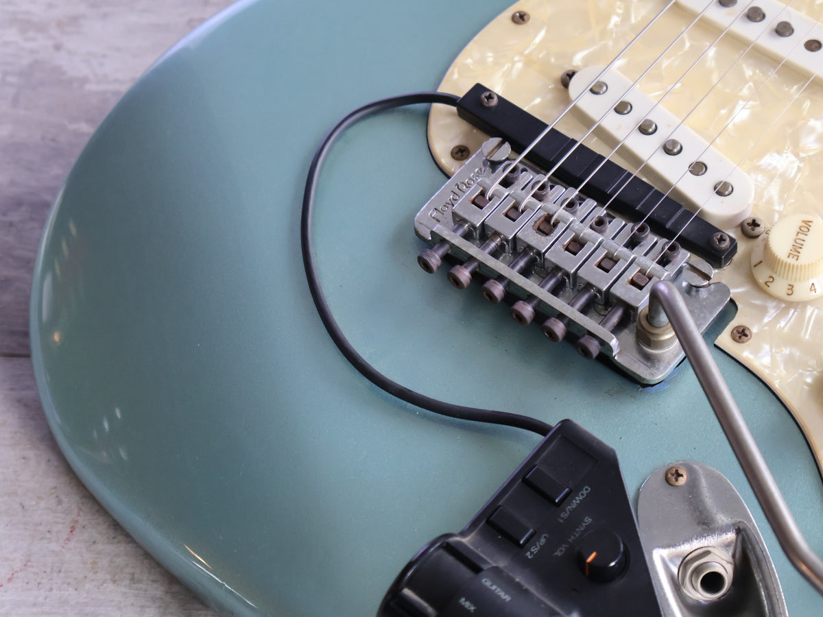 1980's Schecter "Dallas Era" Stratocaster w/Roland GK-2 (Ice Blue Metallic)
