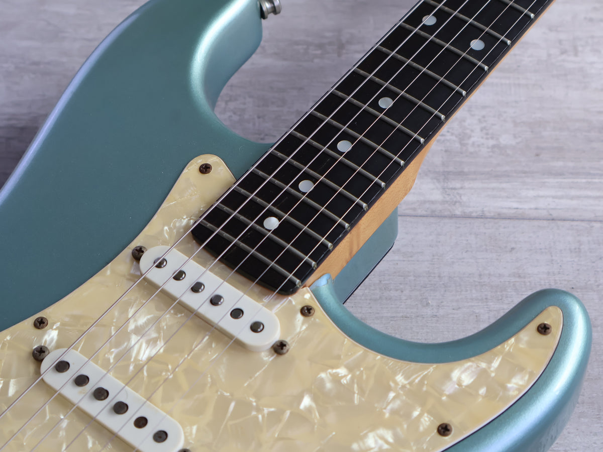 1980's Schecter "Dallas Era" Stratocaster w/Roland GK-2 (Ice Blue Metallic)