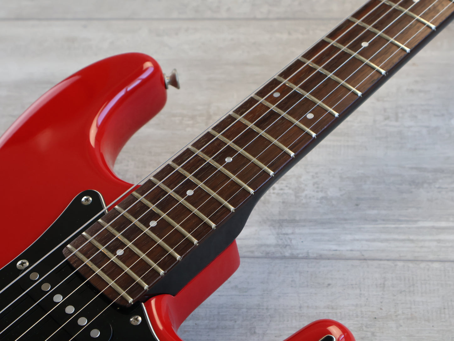 1985 Squier Japan Contemporary Series HSS Stratocaster (Torino Red)