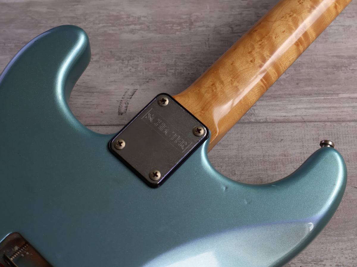 1980's Schecter "Dallas Era" Stratocaster w/Roland GK-2 (Ice Blue Metallic)