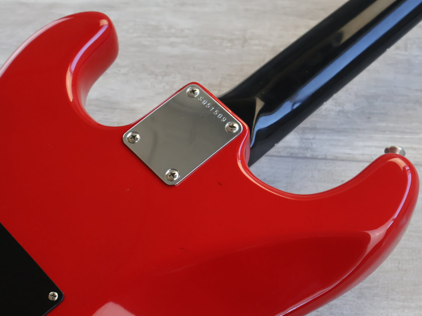 1985 Squier Japan Contemporary Series HSS Stratocaster (Torino Red)