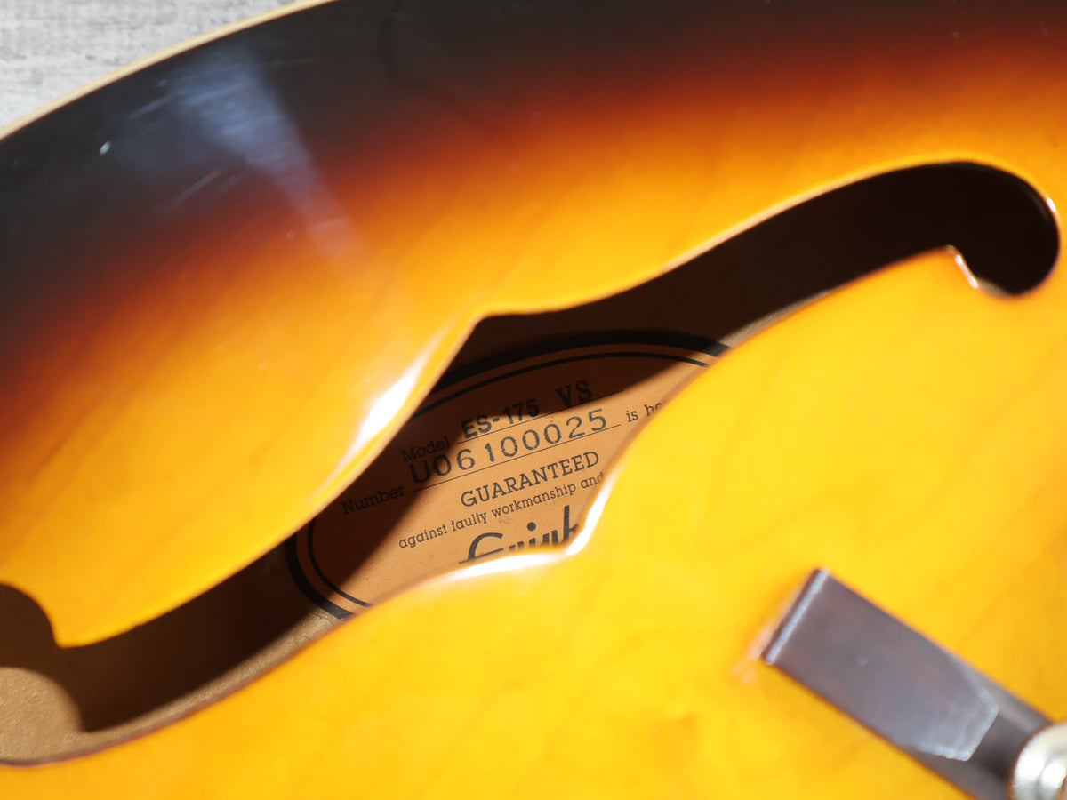 2006 Epiphone Korea ES-175 Limited Edition Custom Shop Hollowbody (Sunburst)