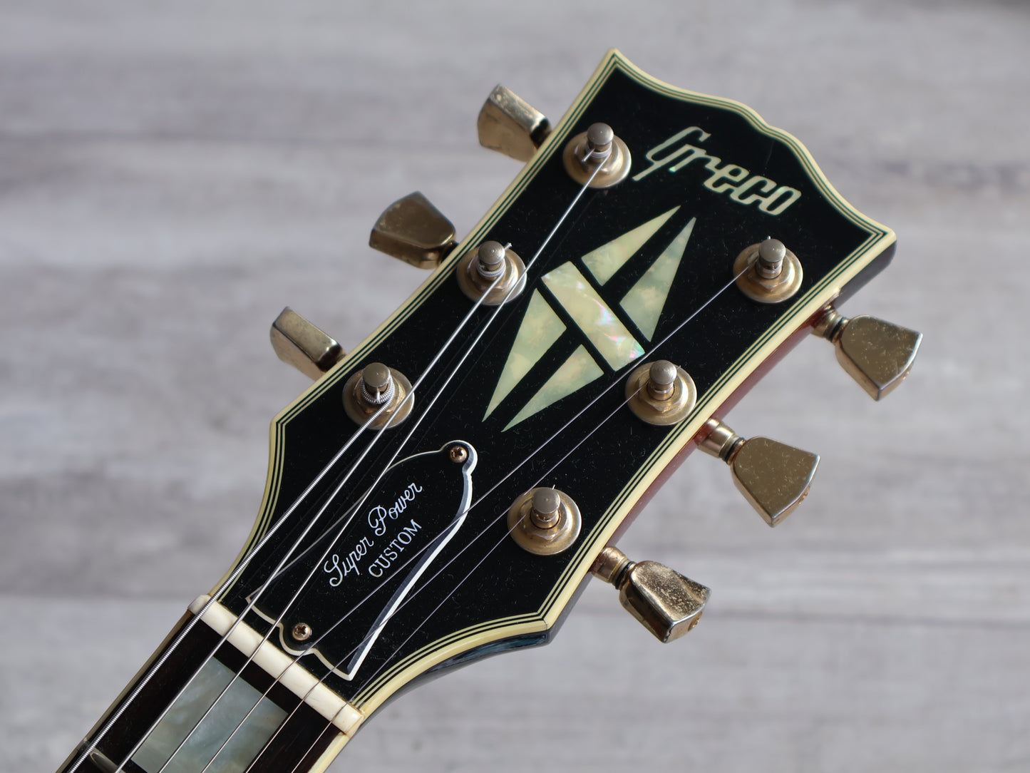 1981 Greco Japan EG-500C Super Power Les Paul Custom (Violin Sunburst)