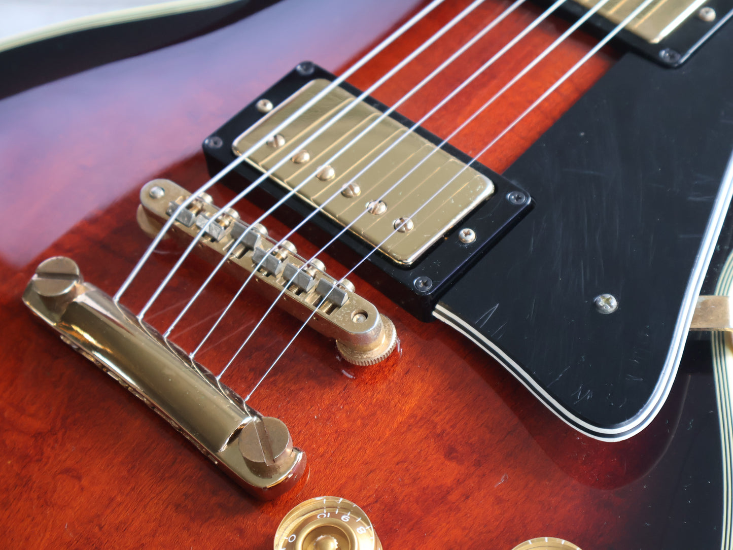 1981 Greco Japan EG-500C Super Power Les Paul Custom (Violin Sunburst)