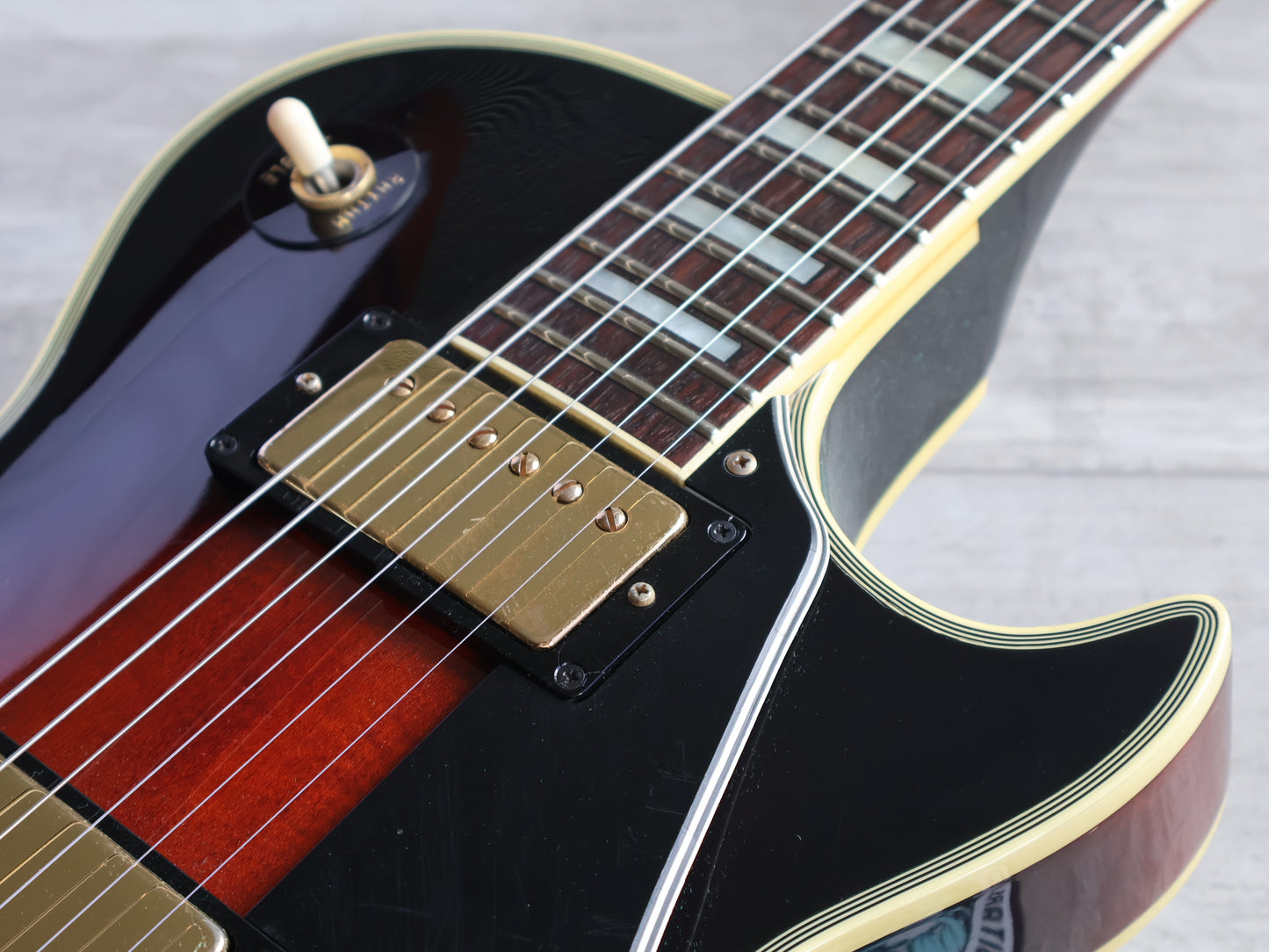 1981 Greco Japan EG-500C Super Power Les Paul Custom (Violin Sunburst)