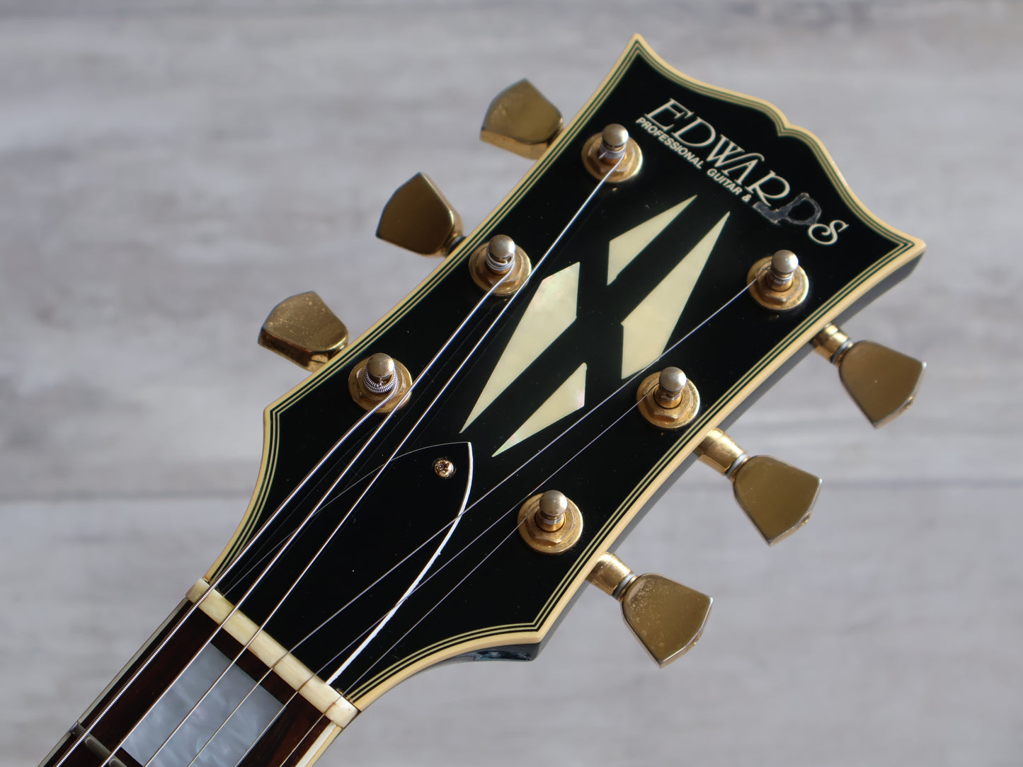 1990's Edwards (by Navigator/ESP Japan) E-LP-95C Ken Yokoyama Les Paul Custom (Ebony)