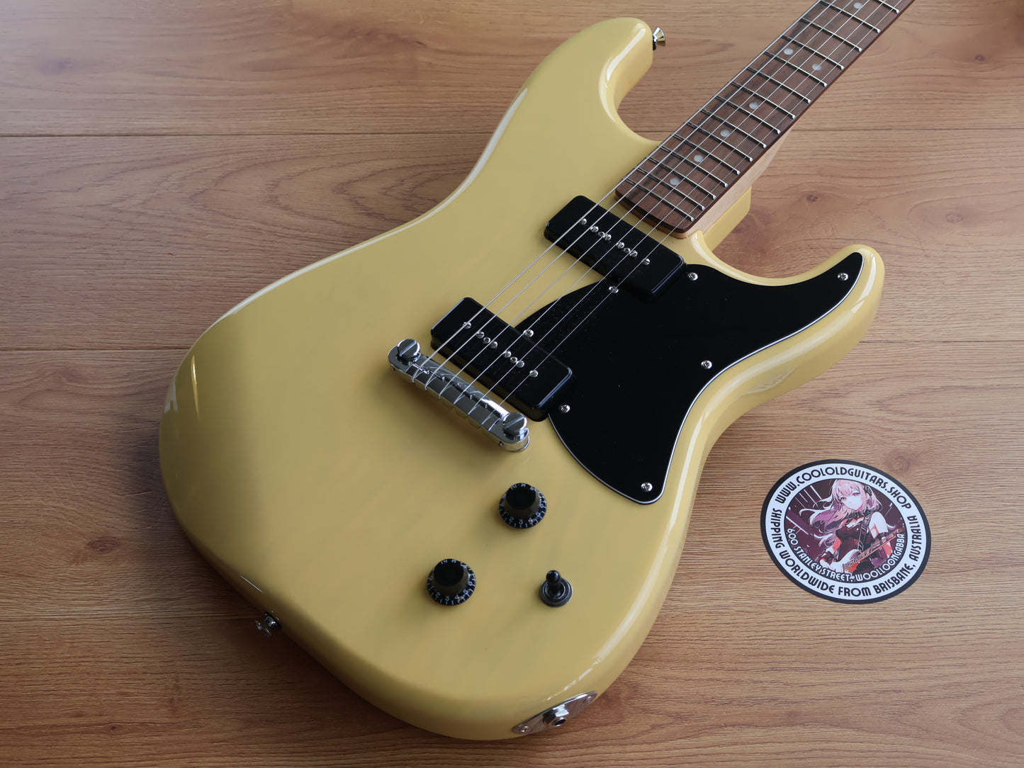 Squier Paranormal Strat-O-Sonic Black Pickguard (Vintage Blonde)