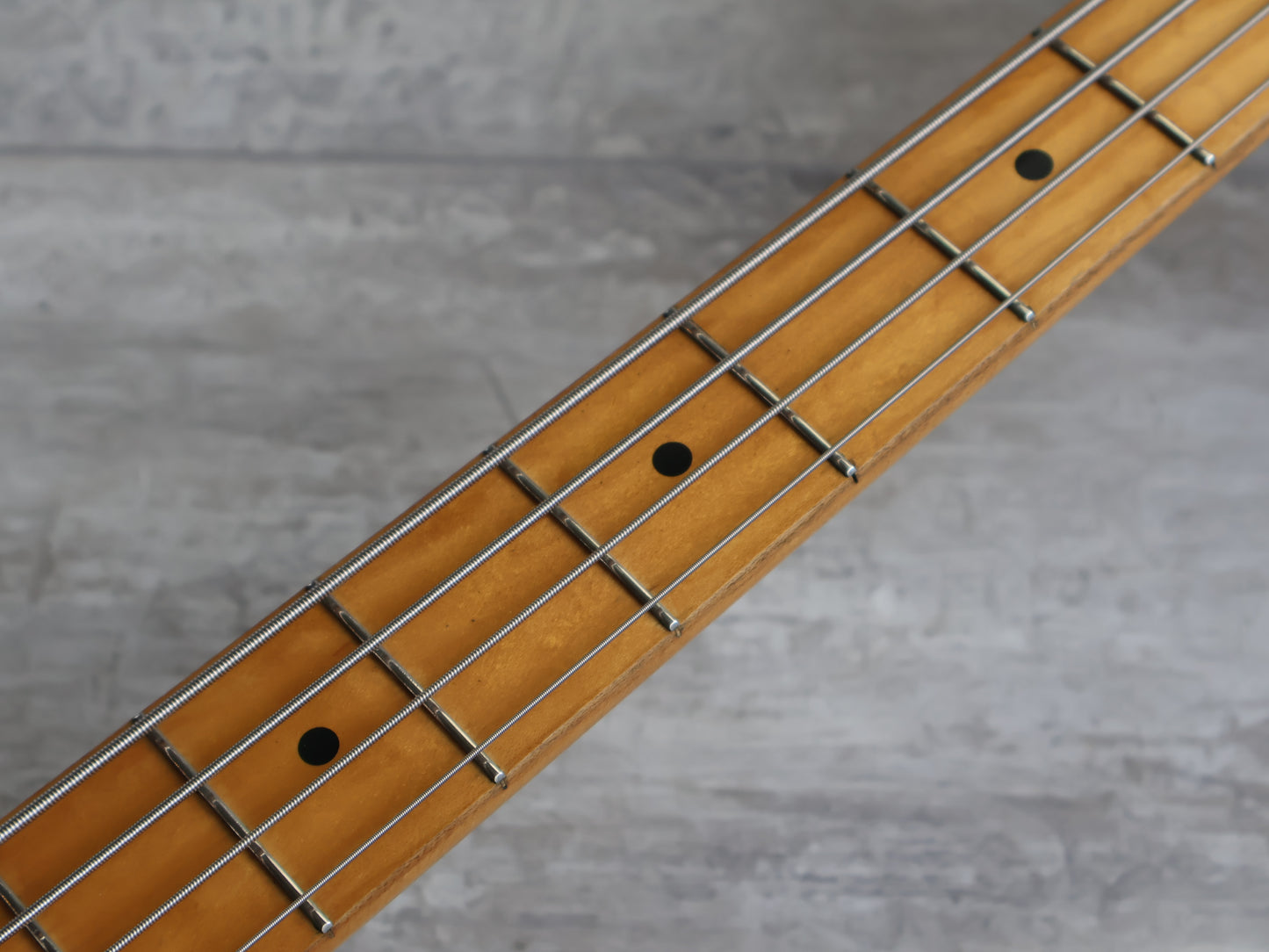 1990's P-Project Japan BUB-4 "Bottom Up Bass" Jazz Bass w/EMG's (Sakura Snowstorm)