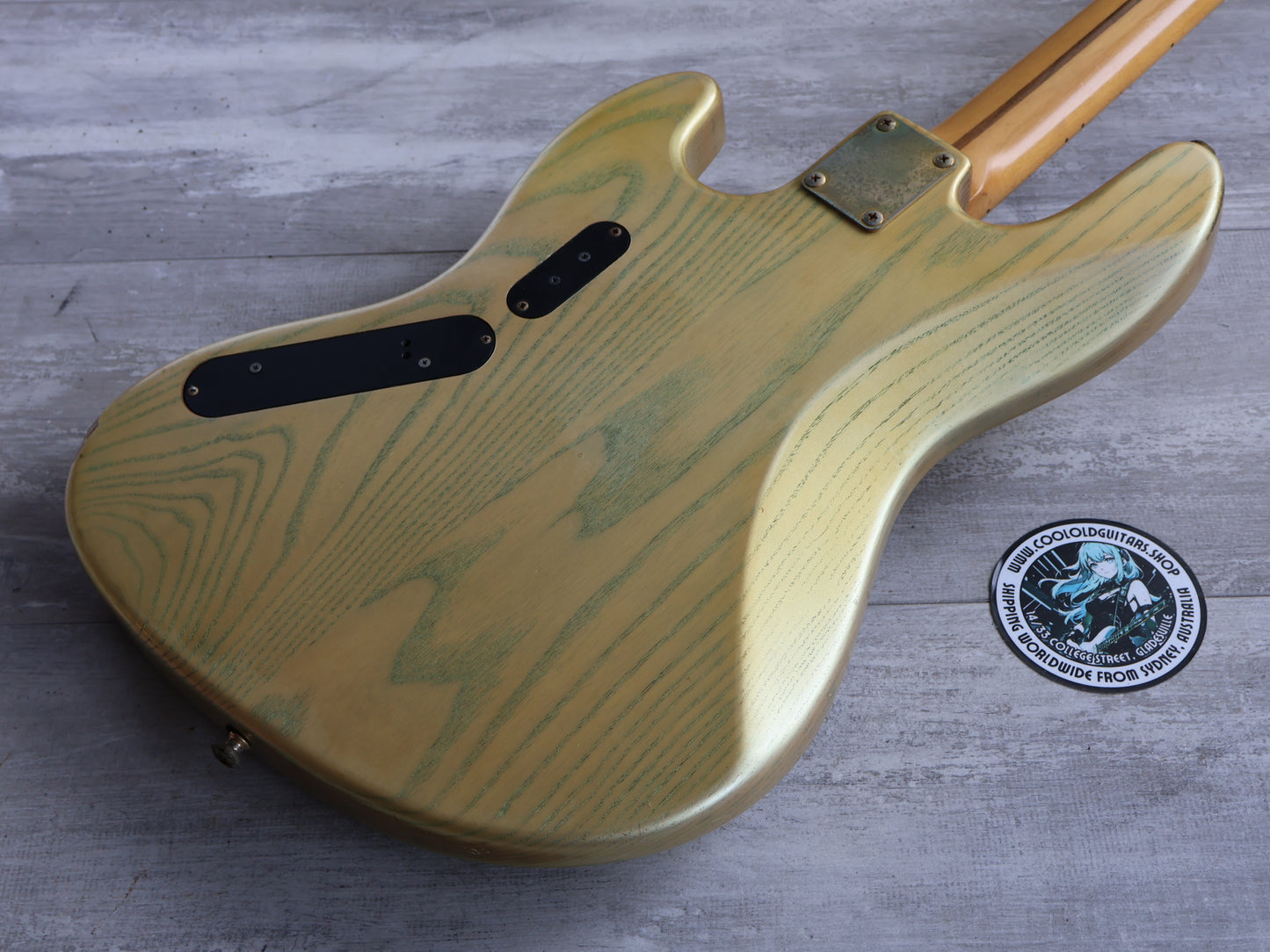 1990's P-Project Japan BUB-4 "Bottom Up Bass" Jazz Bass w/EMG's (Sakura Snowstorm)