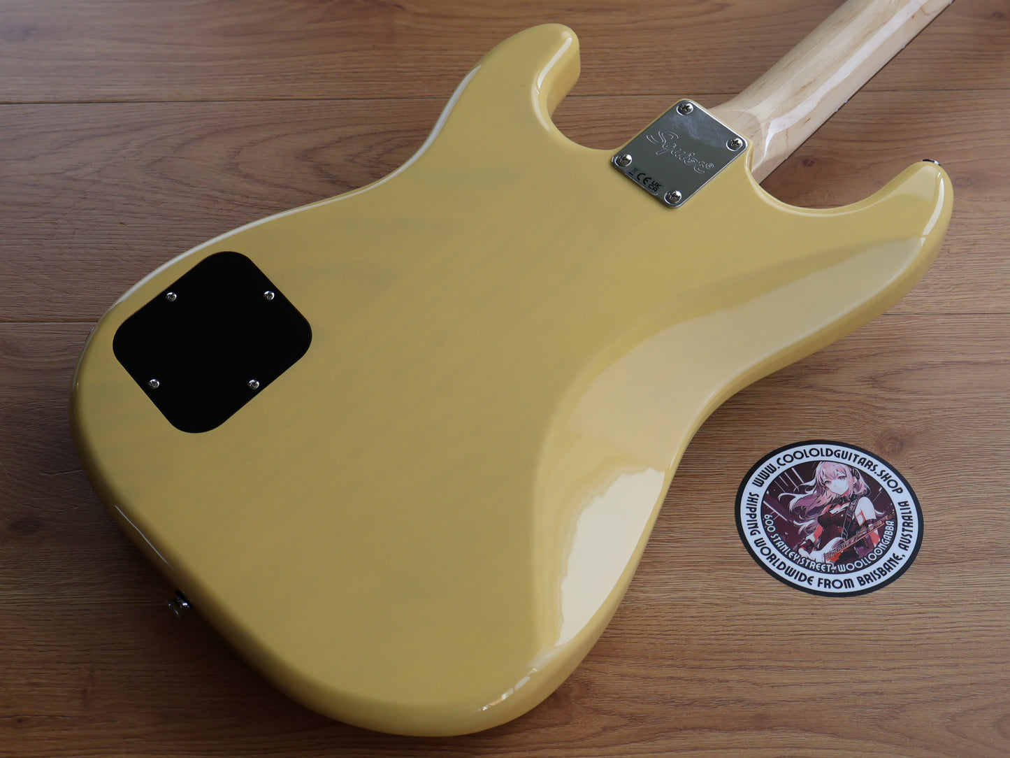 Squier Paranormal Strat-O-Sonic Black Pickguard (Vintage Blonde)