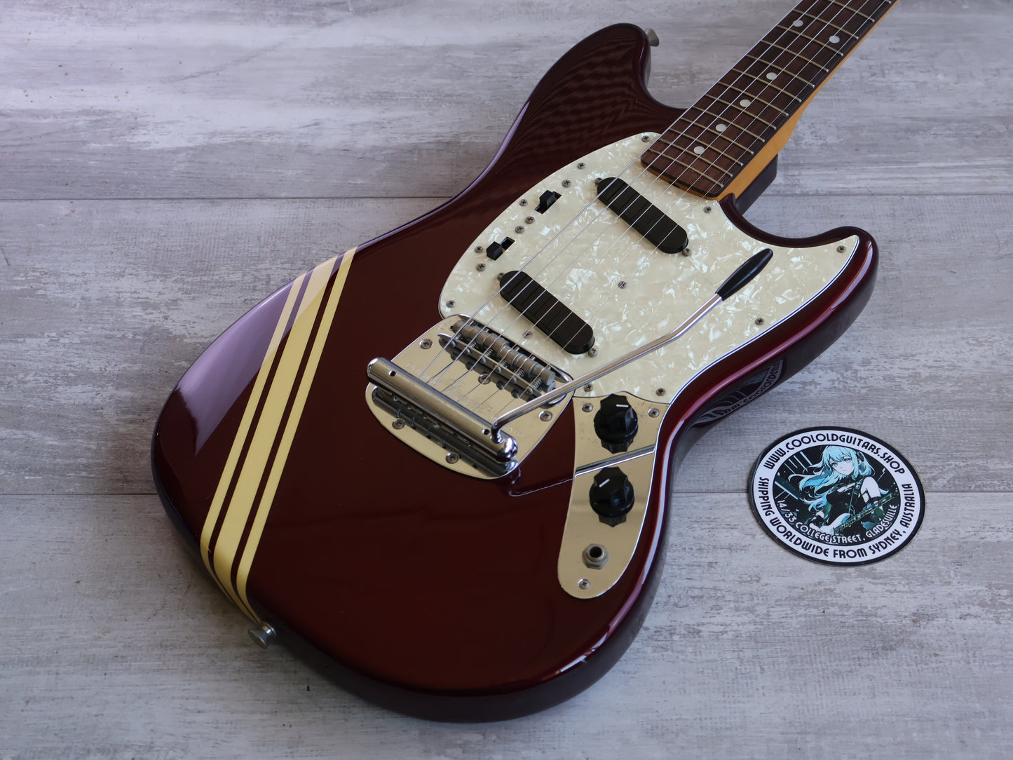 2006 Fender Japan MG73-85CO '73 Reissue Competition Mustang (Old Candy Apple Red)