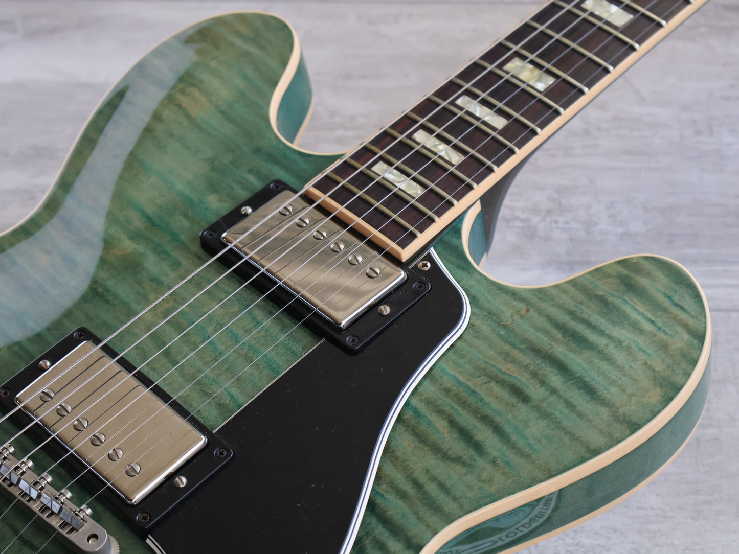 2016 Gibson USA Memphis ES-335 Semi Hollowbody (Figured Turquoise)