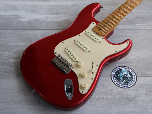 1989 Fender Japan "Order Made" '57 Reissue Scalloped Stratocaster (Candy Apple Red)